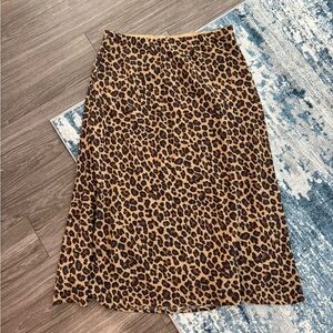 Abercrombie leopard print maxi skirt